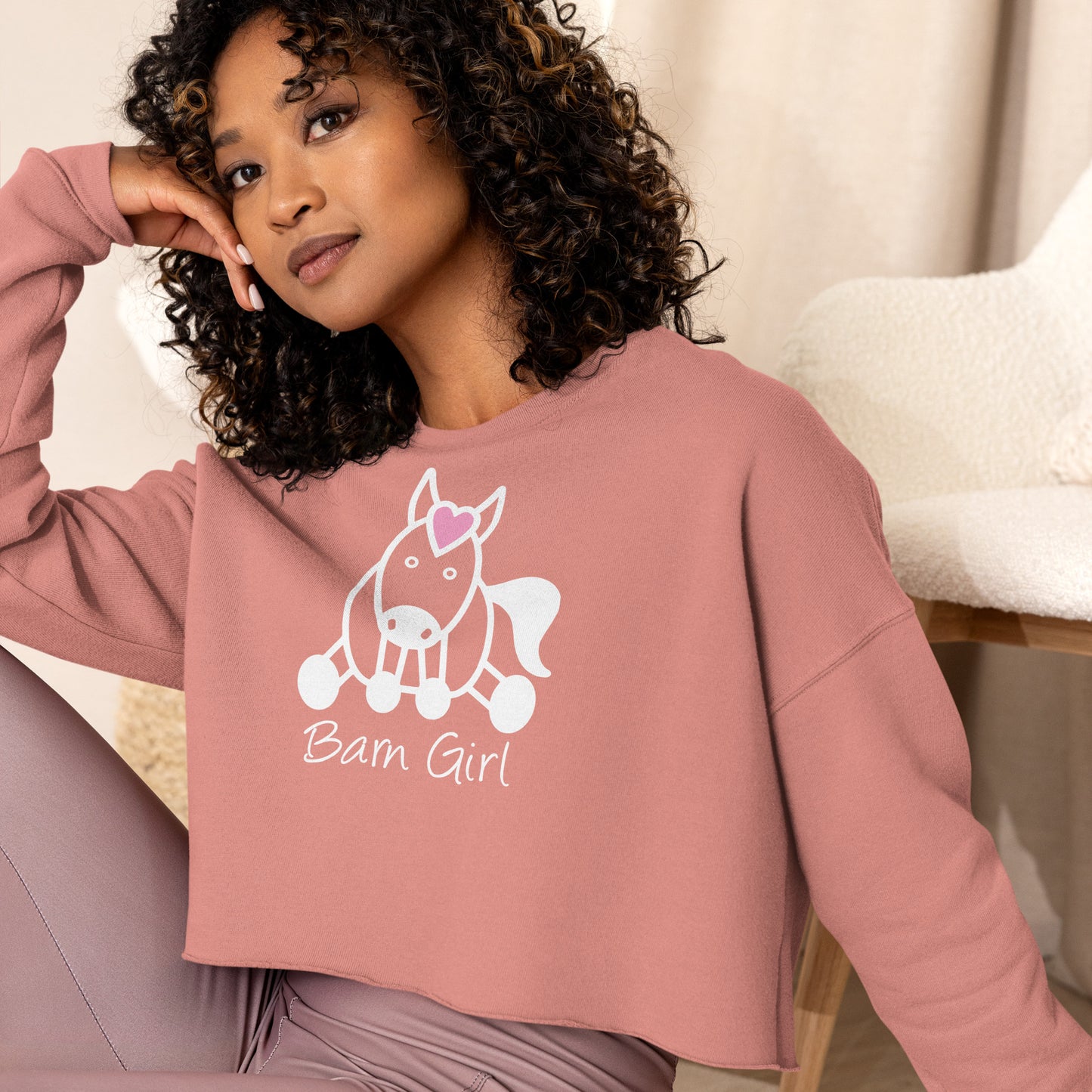 Barn Girl Crop Sweatshirt
